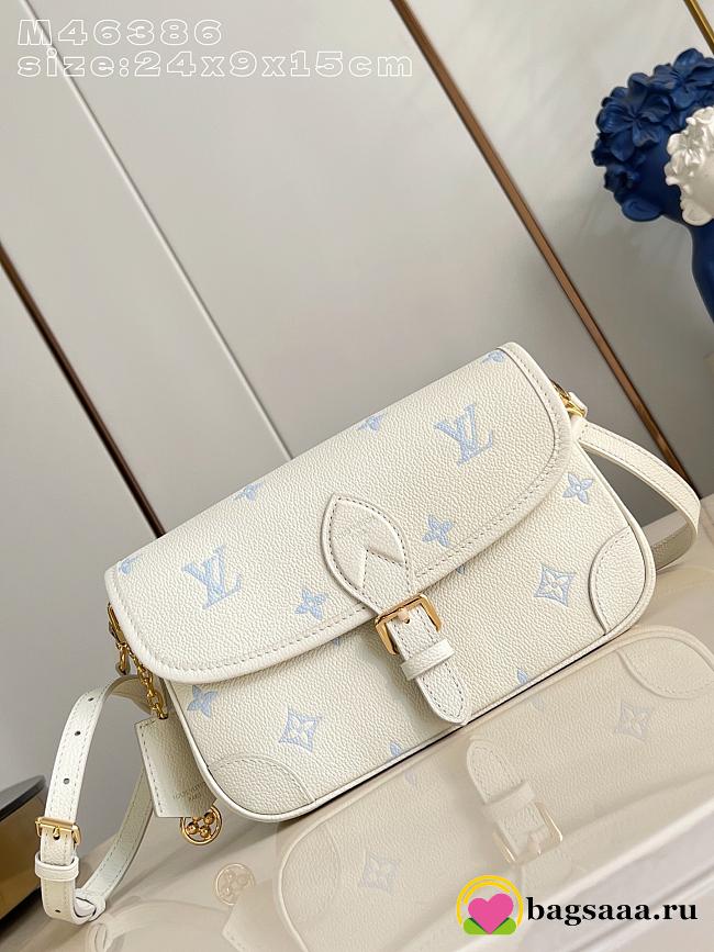Bagsaaa LV M28054 Diane Milky White/Blue - 24cm - 1