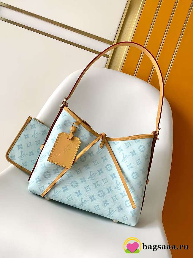 Bagsaaa LV M27532 CarryAll PM Monogram Origine Bleu Courrier - 29cm - 1