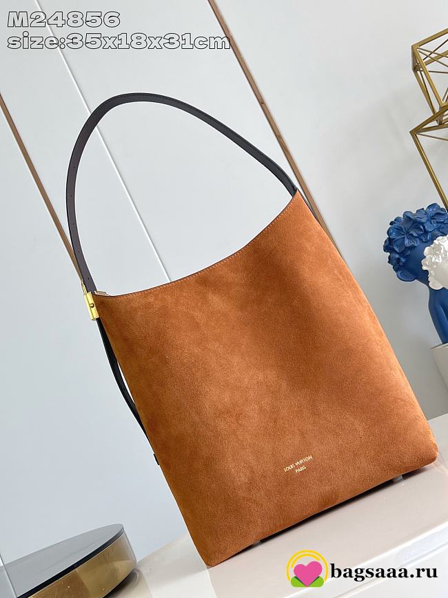 Bagsaaa LV M25516 Hobo MM Tan suede - 35cm - 1