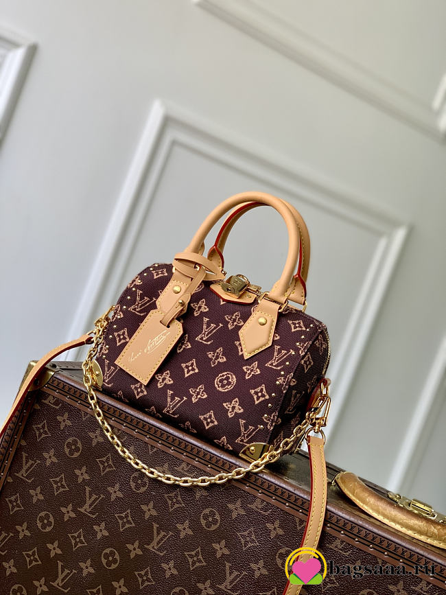 Bagsaaa LV M28102 Speedy Trunk 20 Monogram Origine Ebène - 20.5cm - 1