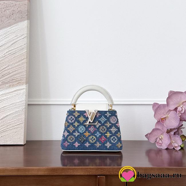 Bagsaaa LV M12947 Capucines Mini Denim Blue - 21cm - 1