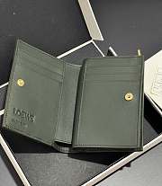 Bagsaaa Loewe Compact Landscape wallet in nappa calfskin green - 11cm - 2