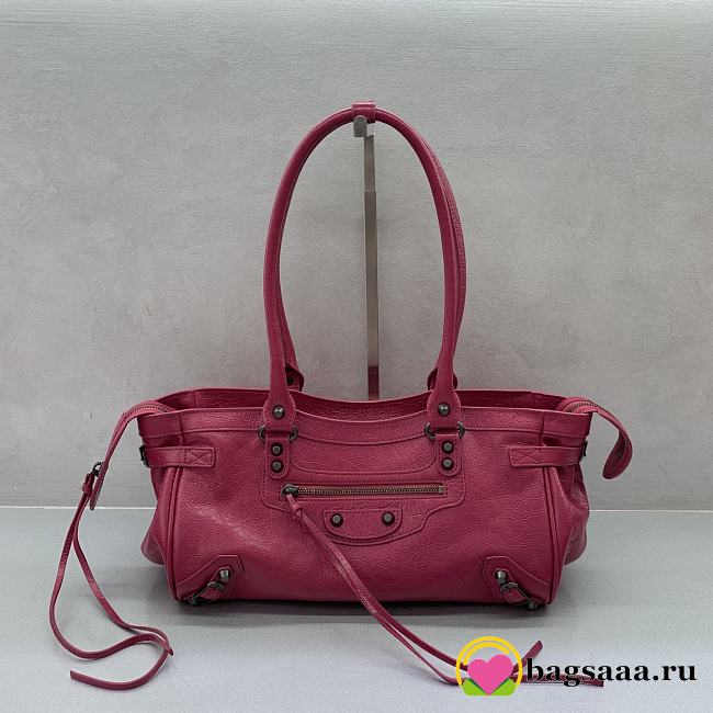 Bagsaaa Balenciaga Le City East/West shoulder bag pink - 31cm - 1