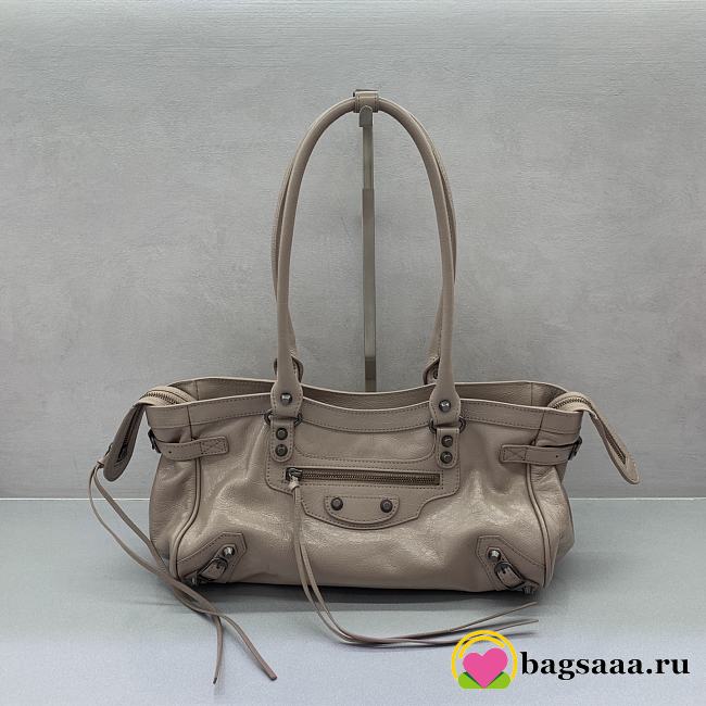 Bagsaaa Balenciaga Le City East/West shoulder bag beige - 31cm - 1