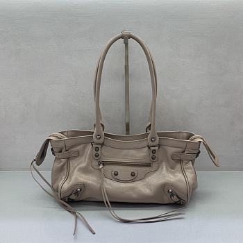 Bagsaaa Balenciaga Le City East/West shoulder bag beige - 31cm