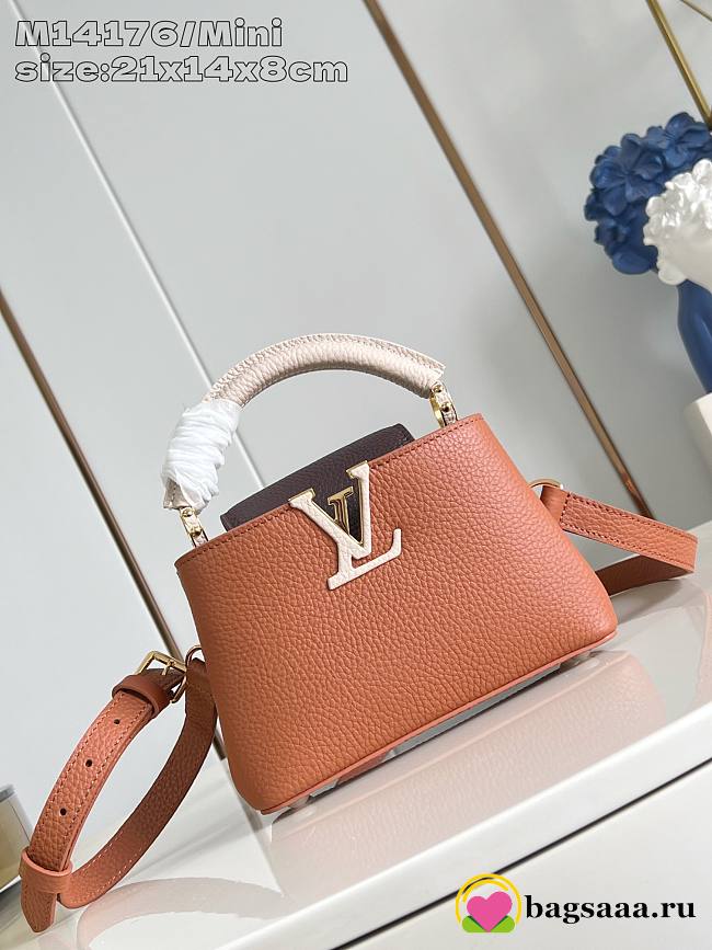 Bagsaaa LV M14176 Capucines Mini Brown - 21cm - 1