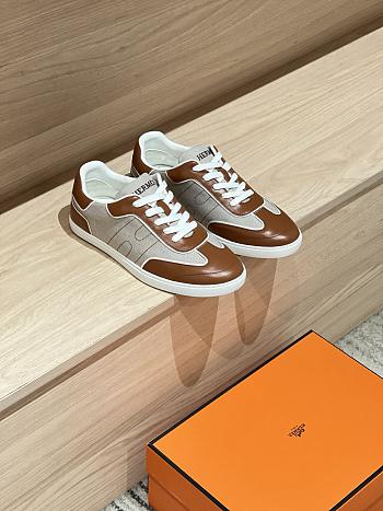 Bagsaaa Hermes Match sneaker brown & beige