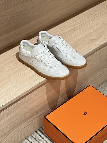 Bagsaaa Hermes Match sneaker white & beige