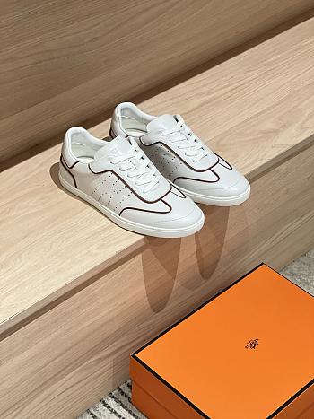 Bagsaaa Hermes Match sneaker white