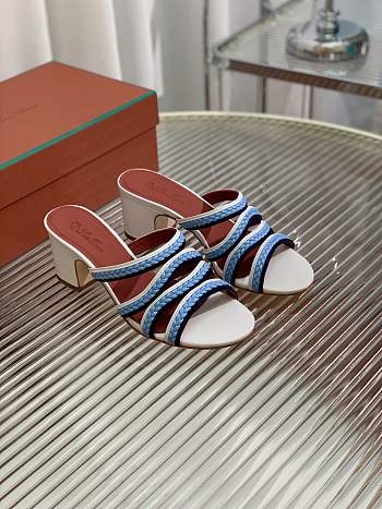 Bagsaaa Loro Piana Summer Charms sandals in blue