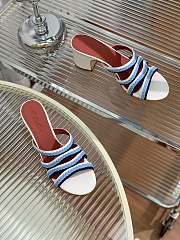 Bagsaaa Loro Piana Summer Charms sandals in blue - 3