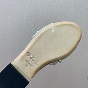 Bagsaaa Loro Piana Sesia leather slides in white - 2