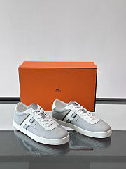 Bagsaaa Hermes Boomerang sneaker gray & white - 4