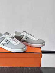 Bagsaaa Hermes Boomerang sneaker gray & white - 2