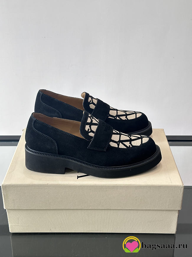 Bagsaaa Valentino Garavani Toile Iconographe loafers - 1
