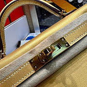 Bagsaaa Hermes mini kelly II generation Y9 gold - 19cm - 4