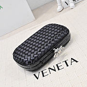 Bagsaaa Bottega Veneta Intrecciato Knot clutch bag black - 20cm - 2