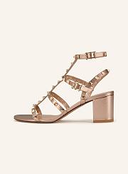 Bagsaaa Valentino GARAVANI ROCKSTUD 60 sandals pink gold - 4