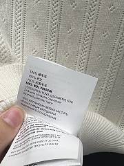 Bagsaaa Miu Miu openwork knit cashmere cardigan in white - 3