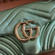 Bagsaaa Gucci GG Marmont small shoulder bag 837280 pale green - 22cm - 3