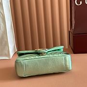 Bagsaaa Gucci GG Marmont small shoulder bag 837280 pale green - 22cm - 2