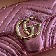 Bagsaaa Gucci GG Marmont small shoulder bag 837280 bright pink - 22cm - 4