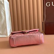 Bagsaaa Gucci GG Marmont small shoulder bag 837280 bright pink - 22cm - 3