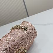 Bagsaaa Gucci GG Marmont crystals small shoulder bag 837280 pink - 22cm - 2