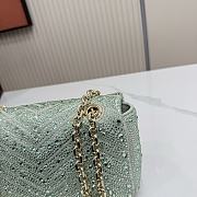 Bagsaaa Gucci GG Marmont crystals small shoulder bag 837280 green - 22cm - 2