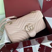 Bagsaaa Gucci GG Marmont medium shoulder bag 837267 light pink - 26cm - 1
