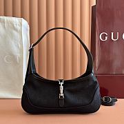 Bagsaaa Gucci Jackie Slim small shoulder bag 863137 black & silver - 28cm - 1
