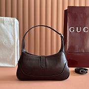 Bagsaaa Gucci Jackie Slim small shoulder bag 863137 black & silver - 28cm - 3