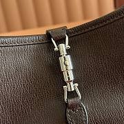 Bagsaaa Gucci Jackie Slim small shoulder bag 863137 black & silver - 28cm - 2