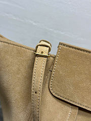 Bagsaaa Celine Medium New Luggage bag in beige suede calfskin - 36cm - 2
