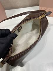 Bagsaaa Miu Miu Suede pouch 5NE851 dark brown - 22cm - 2