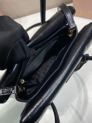 Bagsaaa Miu Miu Solitaire leather bag 5BA302 black - 28cm - 3