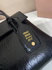 Bagsaaa Miu Miu Solitaire leather bag 5BA302 black - 28cm - 2