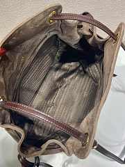 Bagsaaa Prada Carry medium suede tote bag 1BG641 brown suede - 32cm - 4