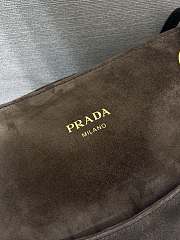 Bagsaaa Prada Carry medium suede tote bag 1BG641 brown suede - 32cm - 2