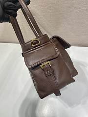 Bagsaaa Prada Explore medium nappa leather tote bag 1BG596 Sienna - 31cm  - 2