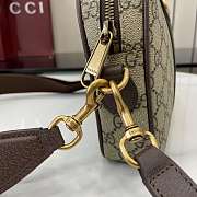 Bagsaaa Gucci Ophidia small crossbody bag 839155 Beige and dark brown GG - 24cm - 3