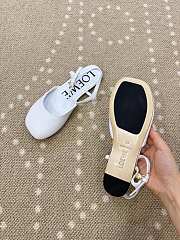 Bagsaaa LOEWE Toy ankle-strap pumps white - 4