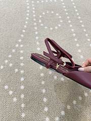 Bagsaaa LOEWE Toy ankle-strap pumps burgundy - 2