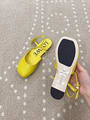 Bagsaaa LOEWE Toy ankle-strap pumps yellow - 3