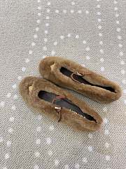 Bagsaaa Prada Shearling ballerinas brown - 2