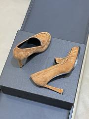 Bagsaaa YSL LE LOAFER pumps in suede dark havana - 3