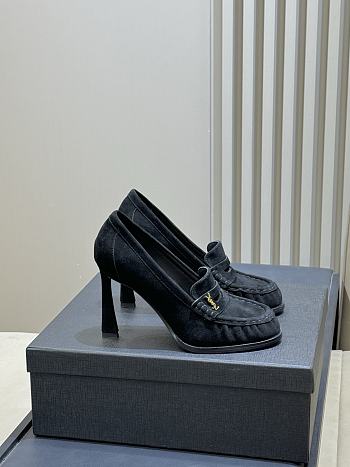 Bagsaaa YSL LE LOAFER pumps in suede black