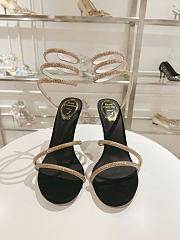 Bagsaaa René Caovilla Margot Embellished Sandals in black and gold - 2