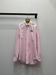 Bagsaaa Miu Miu Poplin shirt pink - 1