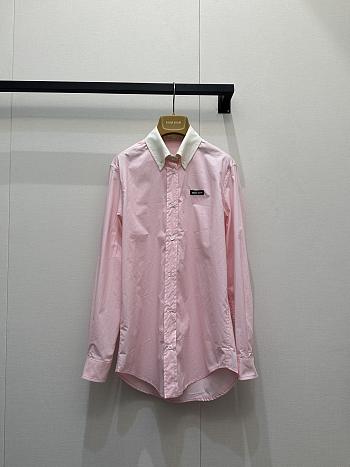 Bagsaaa Miu Miu Poplin shirt pink